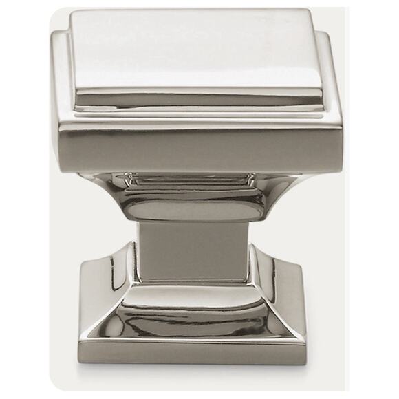 Restoration Hardware Dillon Knobs Large 1” Chrome Lot Of Eight (8) New - Picture 9 of 9